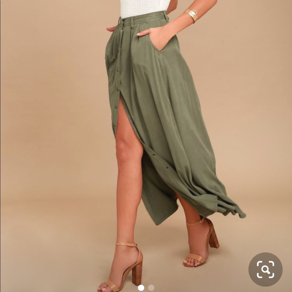 Pistola Button Up Maxi Skirt